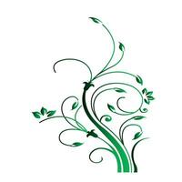 groen boom bloemen illustratie decoratief oosters ornament abstract ontwerp vector