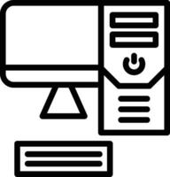 werkstation vector pictogram