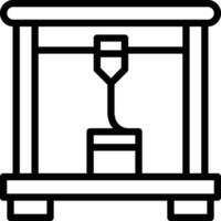 3D-printer vector pictogram