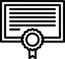 certificaat vector pictogram