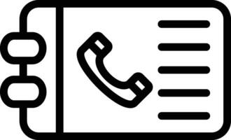 telefoonboek vector pictogram