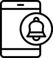smartphone alarm vector icoon