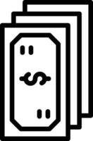 contant geld vector pictogram