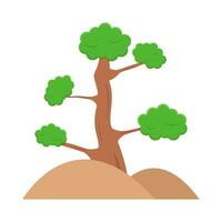 bonsai boom in bodem illustratie vector