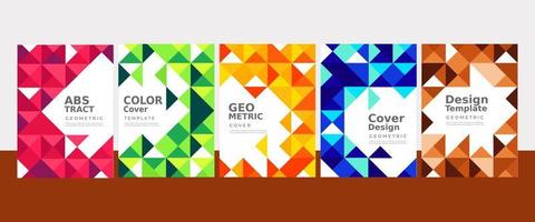 abstract geometrisch dekkingsinzamelingsconcept vector