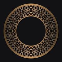 luxe ornament patroon cirkel ontwerp vector