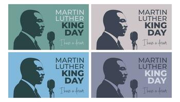 Martin Luther koning jr. dag, poster vector illustratie