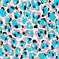 naadloze patroon leopard.animal bont plat abstracte style.skin artistieke plek form.vector afbeelding. vector