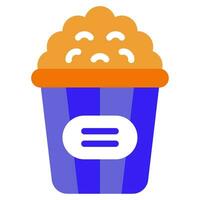 partij popcorn icoon illustratie voor web, app, infografisch, enz vector