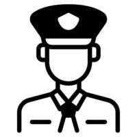 Politie icoon illustratie voor web, app, infografisch, enz vector