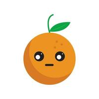 schattig gezicht fruit icoon vector