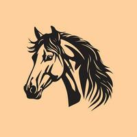 paard hoofd vector afbeeldingen, logo, kunst, illustratie