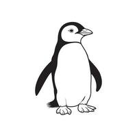pinguïn afbeelding, logo, illustratie vector