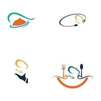 restaurant logo vector illustratie ontwerpsjabloon