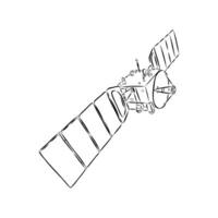 ruimteschip vector schetsen