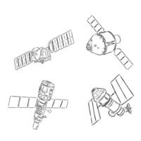 ruimte station vector schetsen