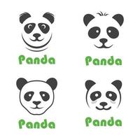 panda logo afbeeldingen illustratie vector