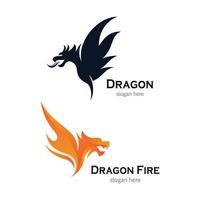 dragon head logo afbeeldingen vector