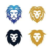 leeuwenkop logo afbeeldingen illustratie vector