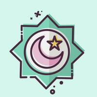 icoon wrijven el hizb. verwant naar Ramadan symbool. mbe stijl. gemakkelijk ontwerp bewerkbaar. gemakkelijk illustratie vector