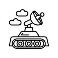 leger satelliet icoon in vector. illustratie vector