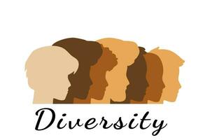 cultuur de mensheid en eenheid in verscheidenheid vector