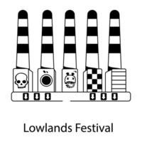 modieus Lowlands festival vector