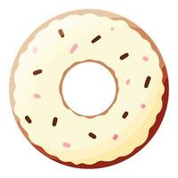 donut kleur dag chocola room voedsel icoon vector