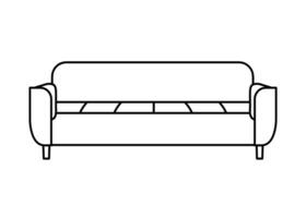 sofa lijn pictogrammen. meubilair ontwerp. verzameling van sofa illustratie. modern meubilair reeks geïsoleerd Aan wit achtergrond. vector