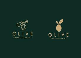 olijf- olie logo ontwerp vector icoon natuur schoonheid en Gezondheid