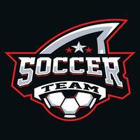 voetbal team mascotte logo sjabloon ontwerp vector