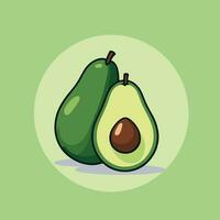 schattig avocado vector illustratie