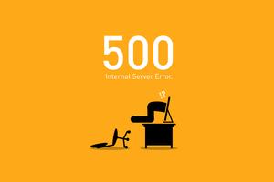 Websitefout 500. vector