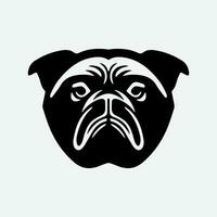 bulldog logo ontwerp icoon symbool vector illustratie.