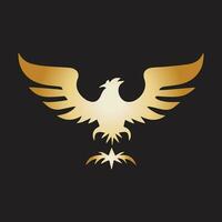 Feniks vogel logo ontwerp icoon symbool vector illustratie. adelaar logo sjabloon.