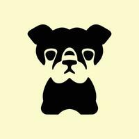 bulldog logo ontwerp icoon symbool vector illustratie.