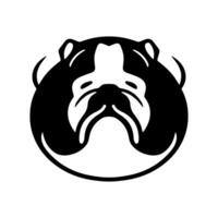 bulldog logo ontwerp icoon symbool vector illustratie.