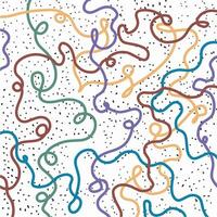 hand- getrokken doodles biologisch abstract element patroon vector eps 1
