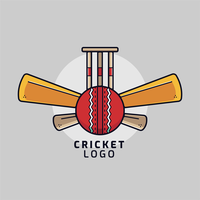 cricket sport logo vector