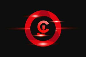 cj rood logo ontwerp. vector logo ontwerp voor bedrijf.