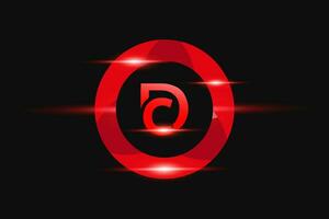CD rood logo ontwerp. vector logo ontwerp voor bedrijf.