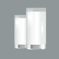 melk glas realistisch illustratie vector