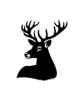 wild buck silhouet vector illustratie.