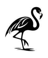 flamingo silhouet vector illustratie ontwerp