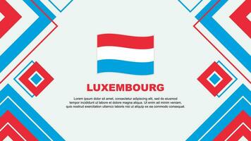 Luxemburg vlag abstract achtergrond ontwerp sjabloon. Luxemburg onafhankelijkheid dag banier behang vector illustratie. Luxemburg achtergrond