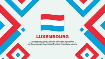 Luxemburg vlag abstract achtergrond ontwerp sjabloon. Luxemburg onafhankelijkheid dag banier behang vector illustratie. Luxemburg sjabloon