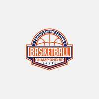 basketbal logo insigne en sticker vector