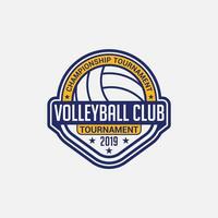 volleybal logo insigne en sticker vector