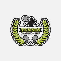 tennis logo insigne en sticker vector