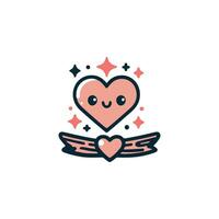 liefde hart symbool pictogrammen . liefde illustratie vector harten